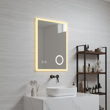 LED-Badspiegel Scafa Weiß in versch. Größen [pro.tec]