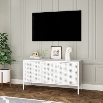 Fernsehschrank Castelli 114 x 40 x 60 cm Stahl [en.casa]