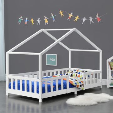 Kinderbett Treviolo 90x200 cm Weiß [en.casa]