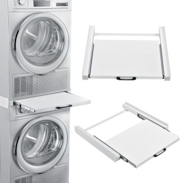 Verbindungsrahmen für Waschmaschine/Trockner mit Arbeitsplatte [en.casa]