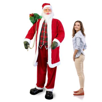[lux.pro] Weihnachtsmann Aufsteller 200cm singend/tanzend