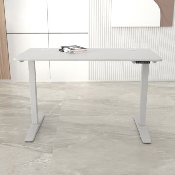 Höhenverstellbarer Tisch Kento 120x60cm Weiß [pro.tec]