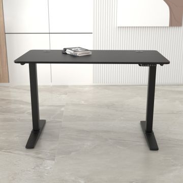 Höhenverstellbarer Tisch Kento 120x60cm Schwarz [pro.tec]