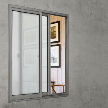 Sichtschutzfolie Selbstklebend in verschiedenen Größen Silberfarben/Vereist casa.pro