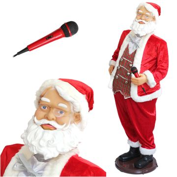 [lux.pro] Weihnachtsmann Aufsteller 150cm singend/tanzend