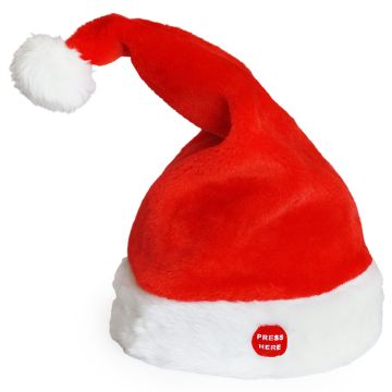 Rockende Weihnachtsmütze mit Musik Tanzend Singend Weihnachten Nikolaus Mütze [lux.pro]