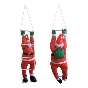Weihnachtsmänner auf Leiter 3 versch. Größen [lux.pro]