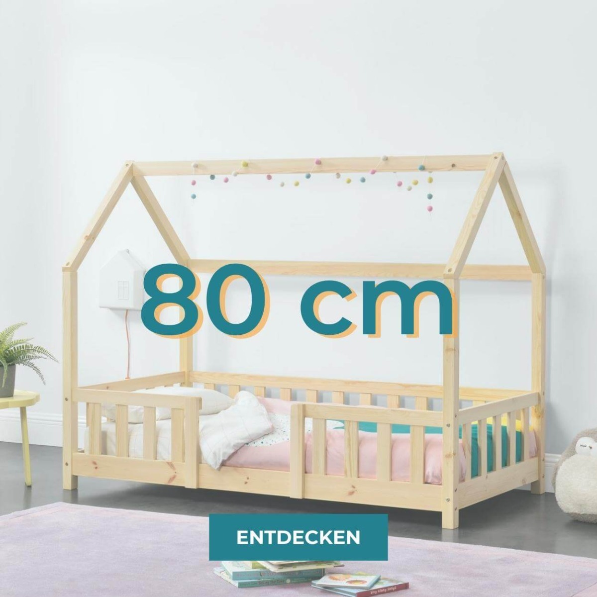 Entdecke Kinderbetten mit Liegefläche 80cm Breite